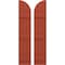 Ekena Millwork Americraft 3-Board (3 Batten) Wood Joined Board-n-Batten Shutters w/ Arch Top, ARW401BQ311X77CLH, PR ARW401BQ311X77CLH - alternate 1